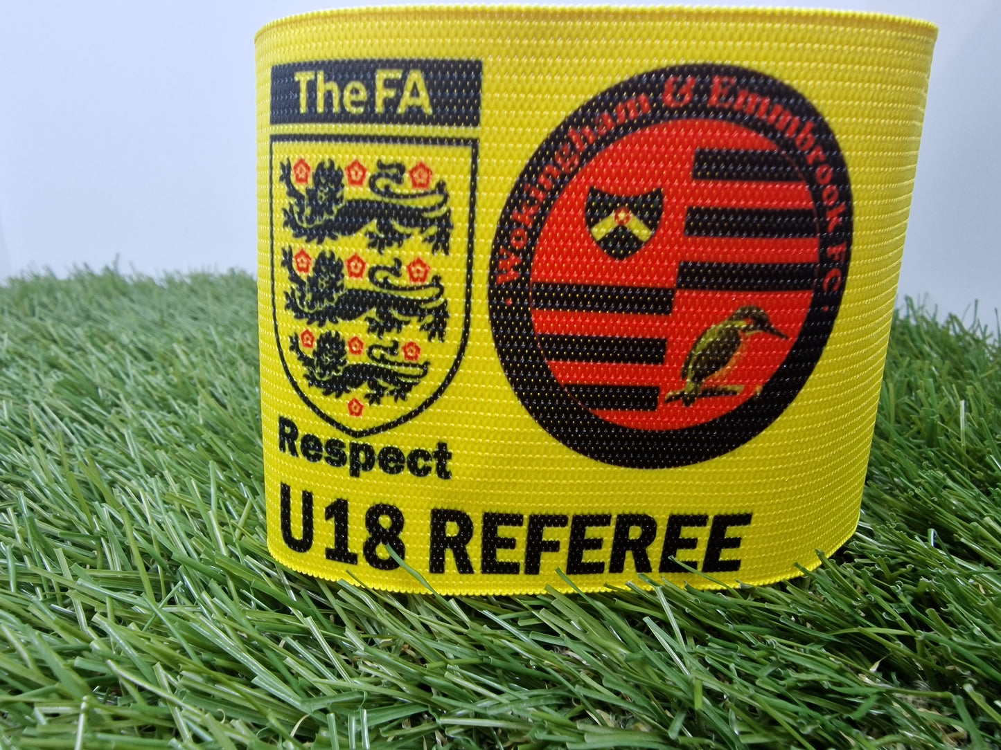 Personalised Under 18 Referee Band - Yellow