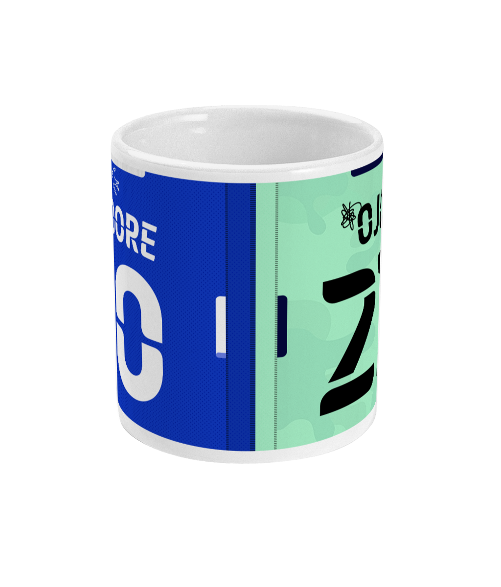 Cardiff City - Personalised Home/Away Mug