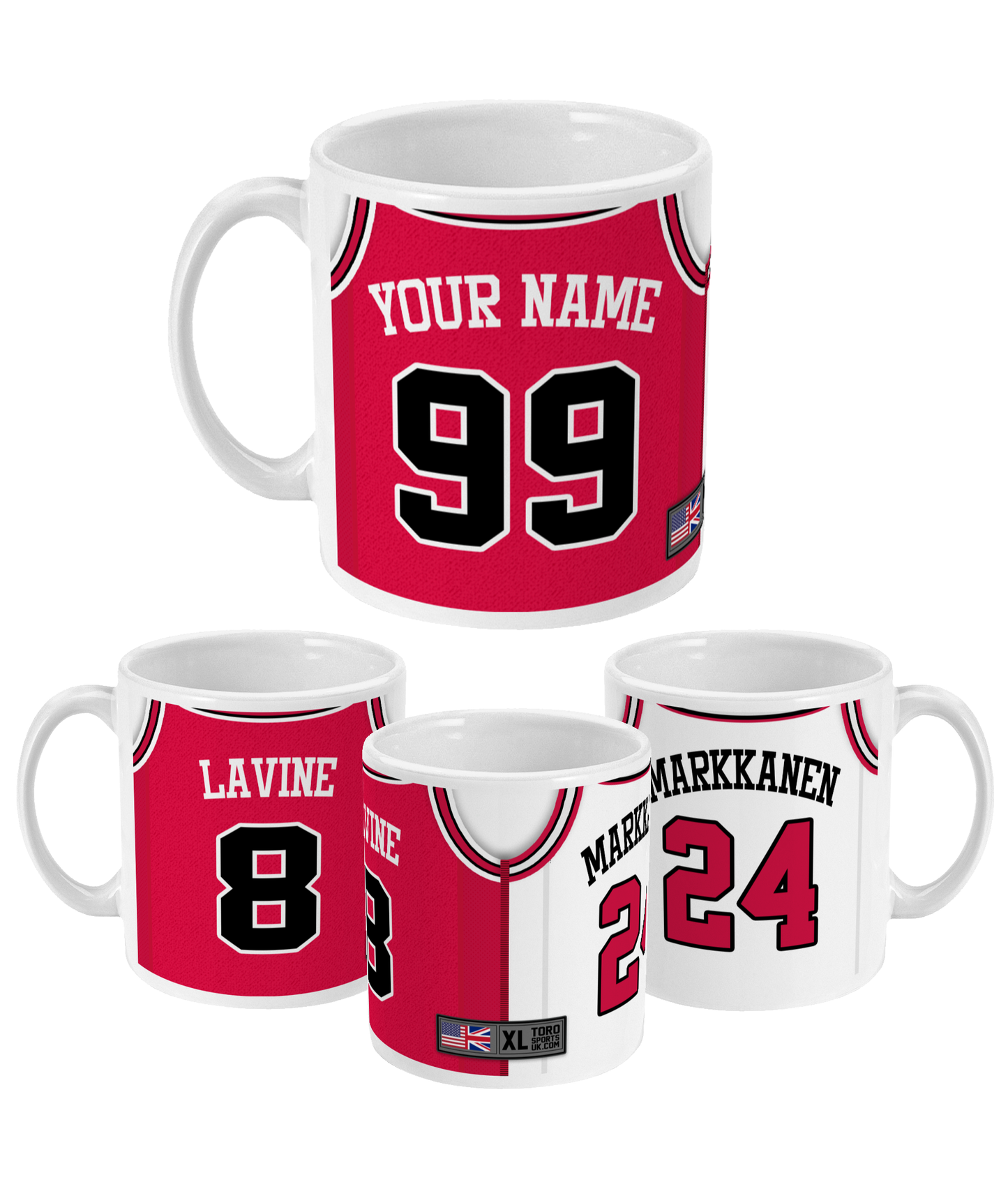 Chicago - Custom Personalised Basketball Jersey Mug