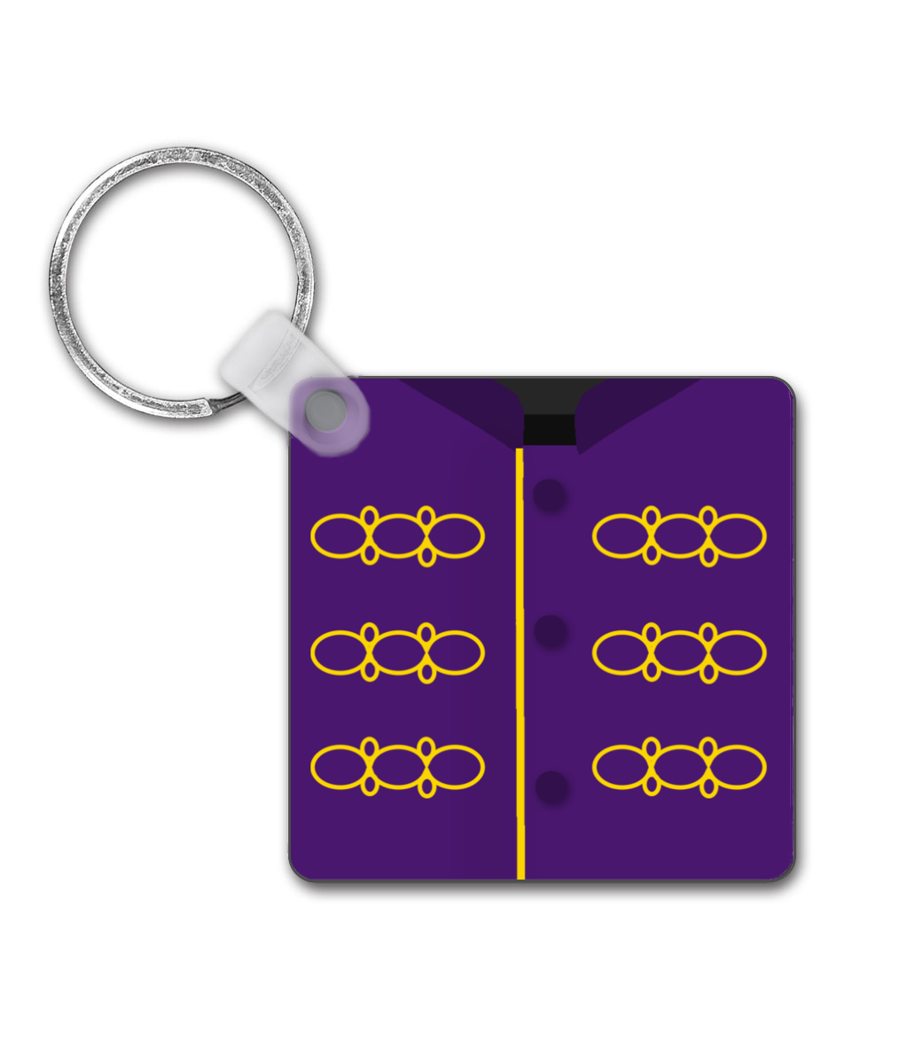 The Queen's Silks - Double Sided Keyring