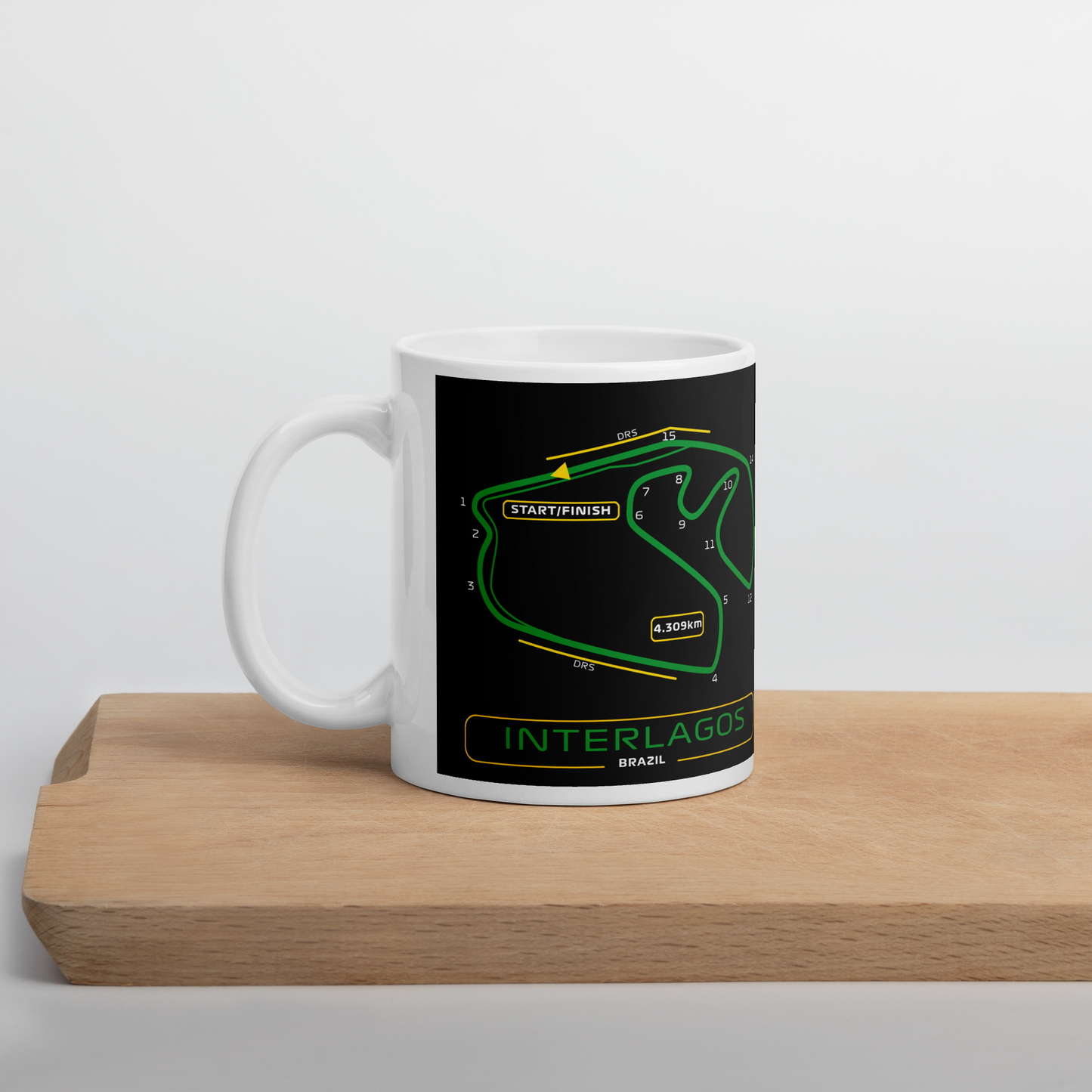 Ayrton Senna 1 Interlagos Mug