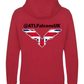 ATL Falcons UK Heavyweight Hoodie - Red