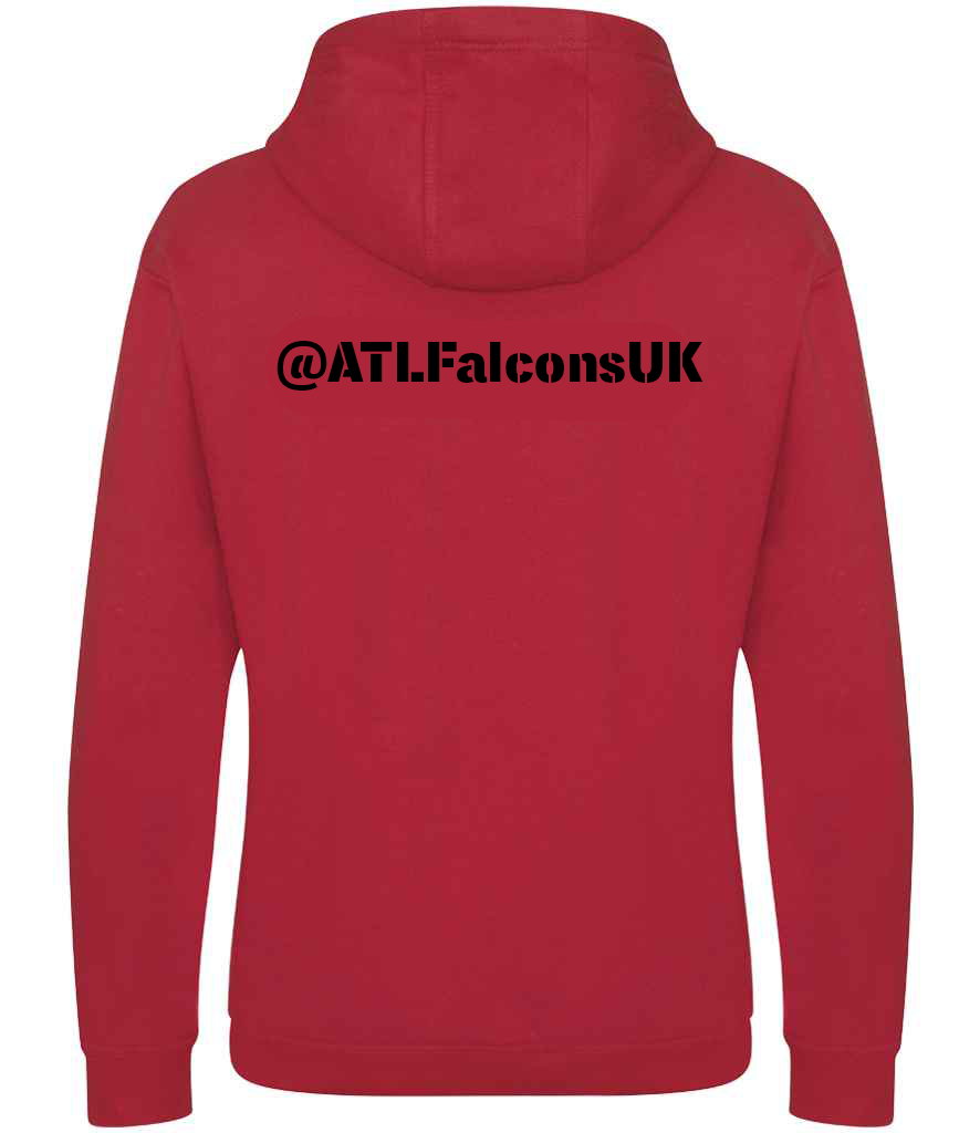 ATL Falcons UK Heavyweight Hoodie - Red
