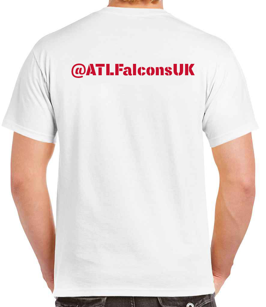 ATL Falcons UK Large Logo T-Shirt - White