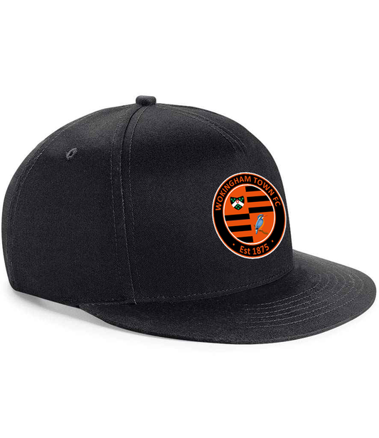 Wokingham Town - Embroidered Logo Kids Snapback Cap - Black