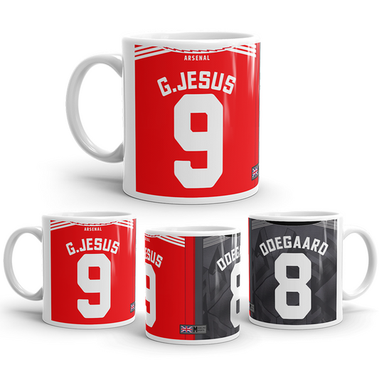 Arsenal 2022/23 - Personalised Home/Away Mug