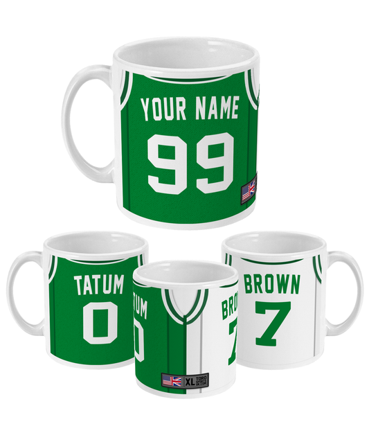 Boston - Custom Personalised Basketball Jersey Mug
