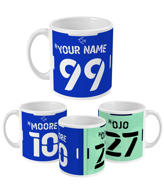 Cardiff City - Personalised Home/Away Mug