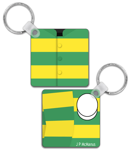 JP McManus Silks - Double Sided Keyring