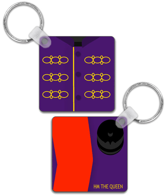 The Queen's Silks - Double Sided Keyring
