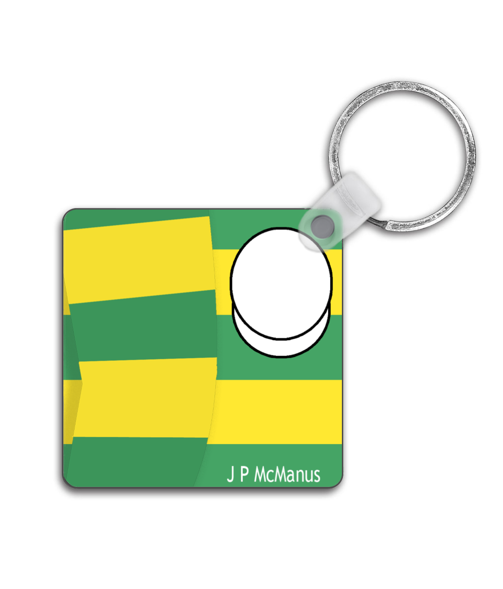 JP McManus Silks - Double Sided Keyring