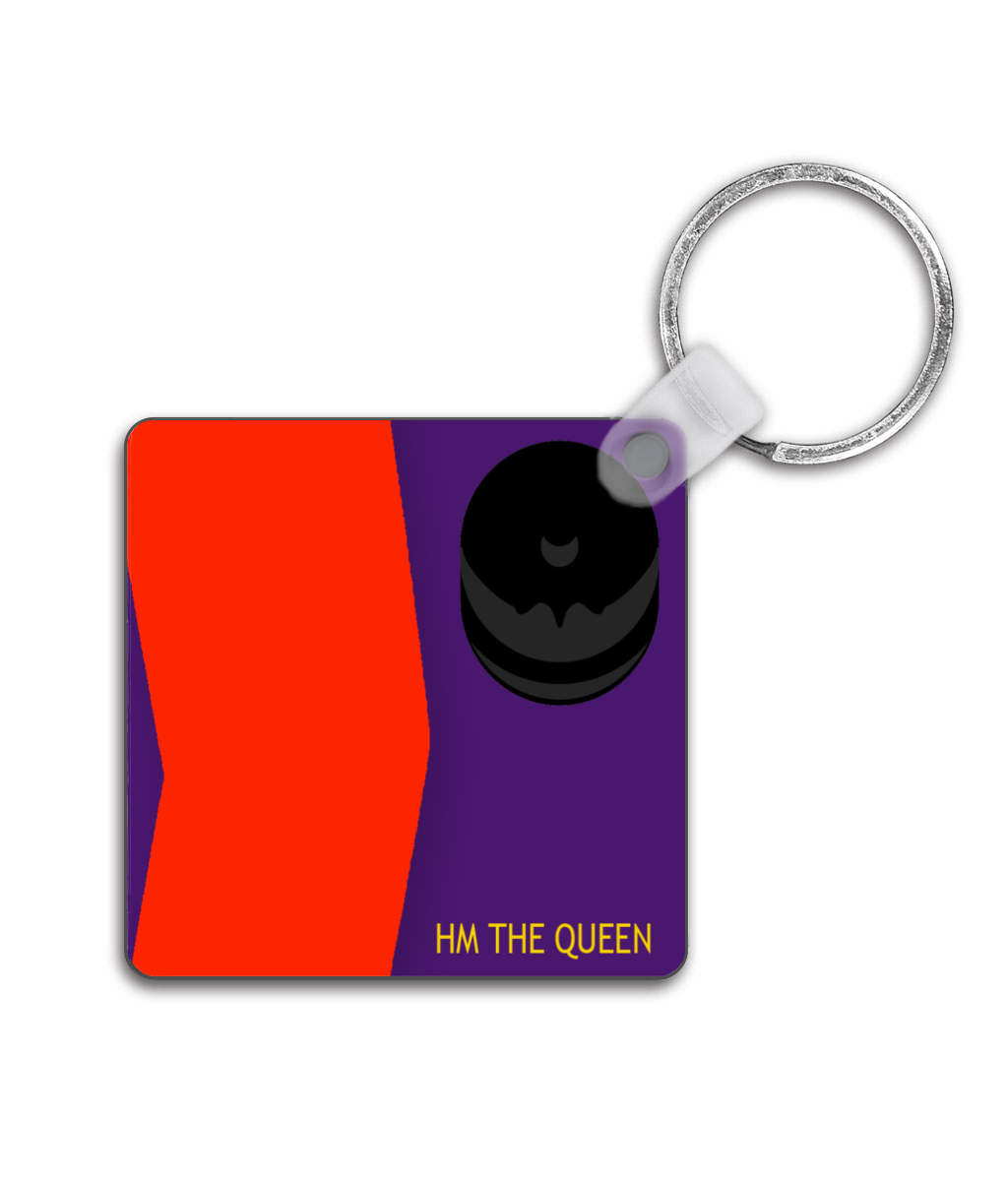 The Queen's Silks - Double Sided Keyring
