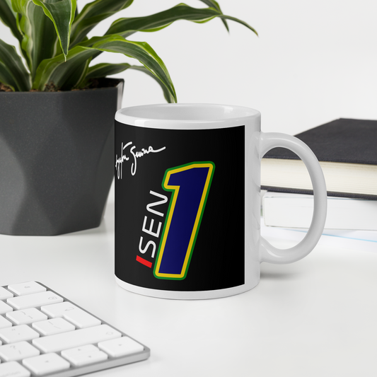 Ayrton Senna 1 Interlagos Mug